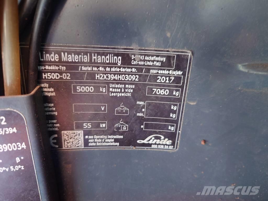 Linde H 50 D Diesel heftrucks
