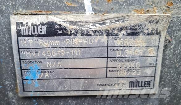  2' BUCKET, 60mm PINS Bakken