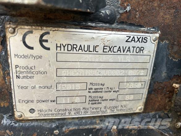 Hitachi ZX 17U-2 Bouw - Overige