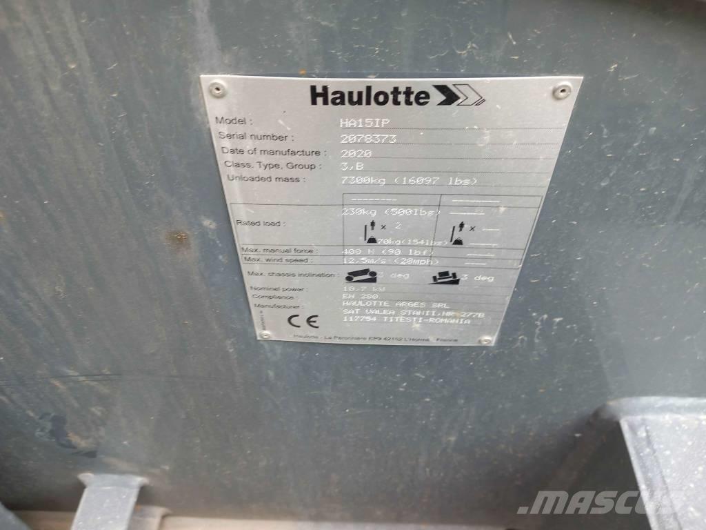 Haulotte HA 15 IP Knikarmhoogwerkers
