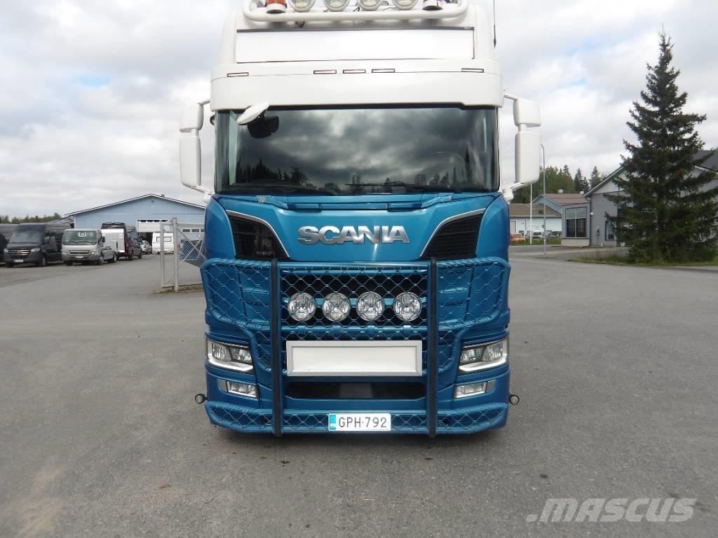 Scania R580 6x2 Vrachtwagen met containersysteem