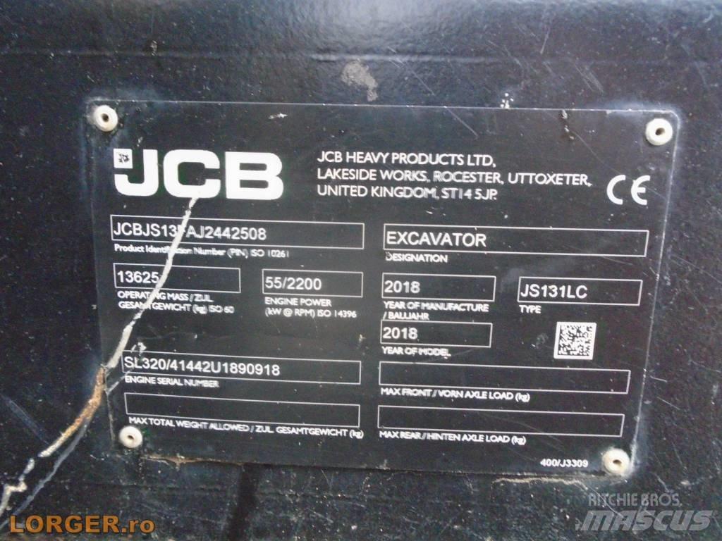 JCB JS 131 LC Rupsgraafmachines