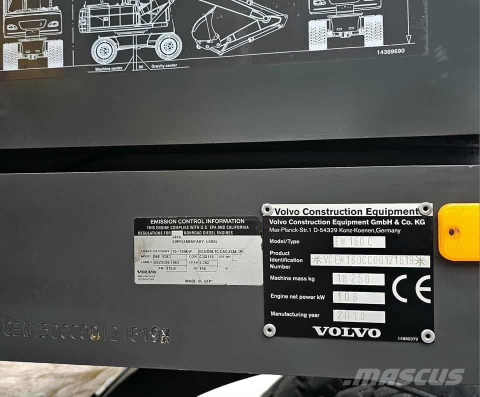 Volvo EW 160 C Wielgraafmachines