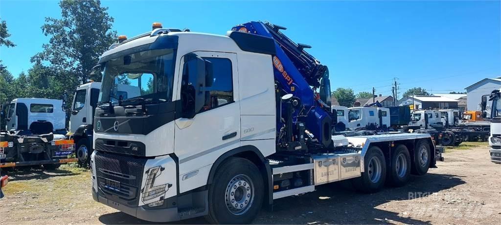 Volvo FM 500 8X4 Vlakke laadvloer met kraan