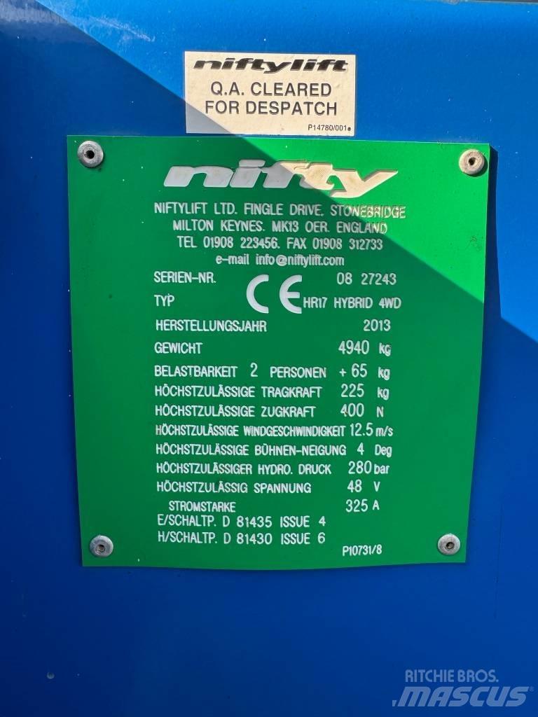Niftylift HR 17 D E Knikarmhoogwerkers