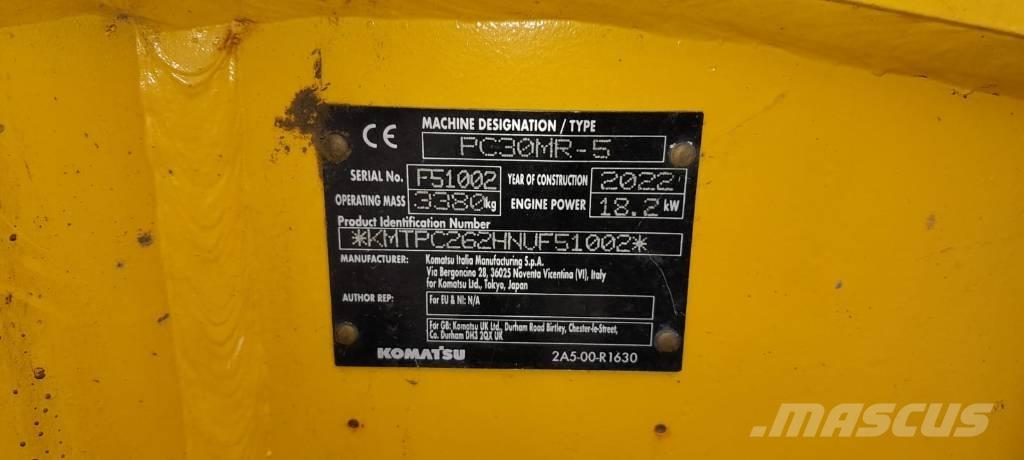 Komatsu PC30MR-5 Minigraafmachines < 7t