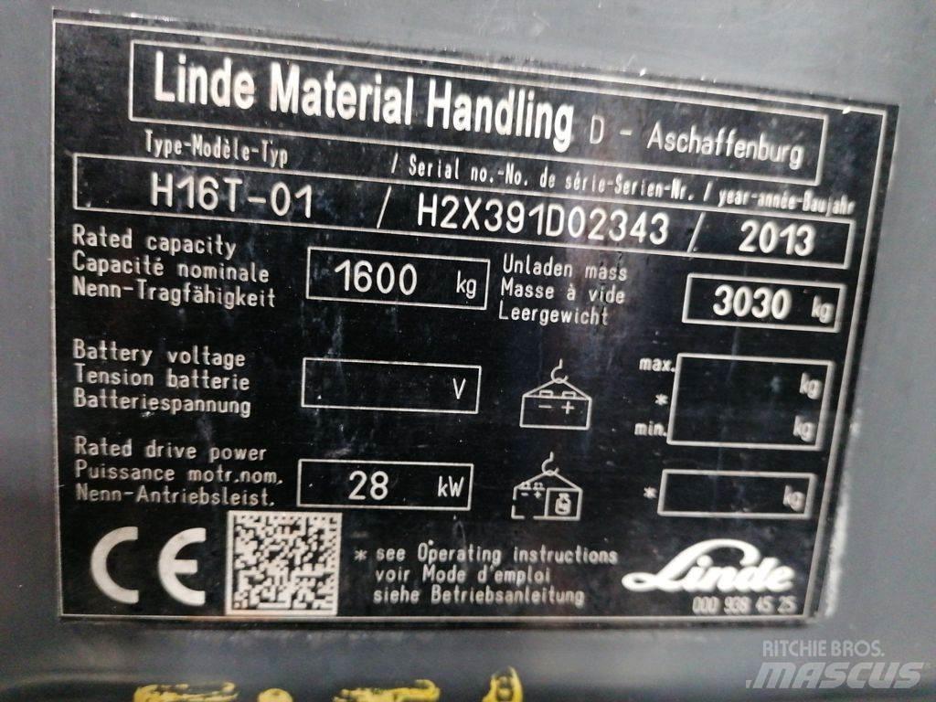 Linde H16T-01 LPG heftrucks