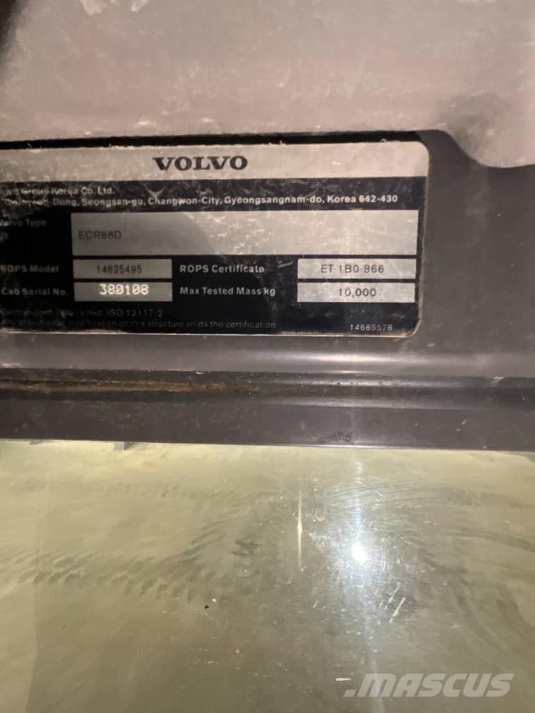 Volvo ECR 88 D Cabine en interieur