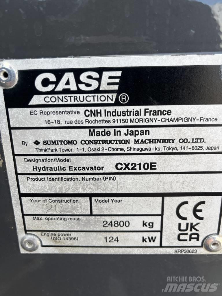 CASE CX 210 E Rupsgraafmachines