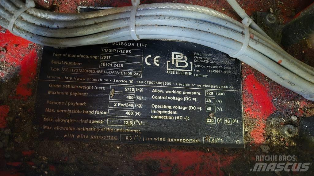 PB S 171-12 ES Schaarhoogwerkers
