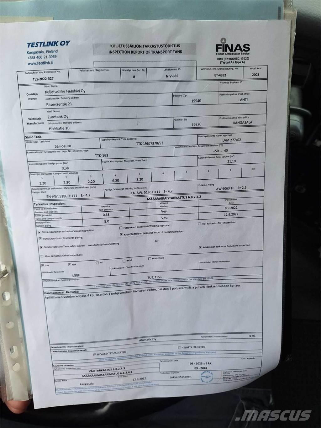 Volvo FH460 6X2 Tankwagen