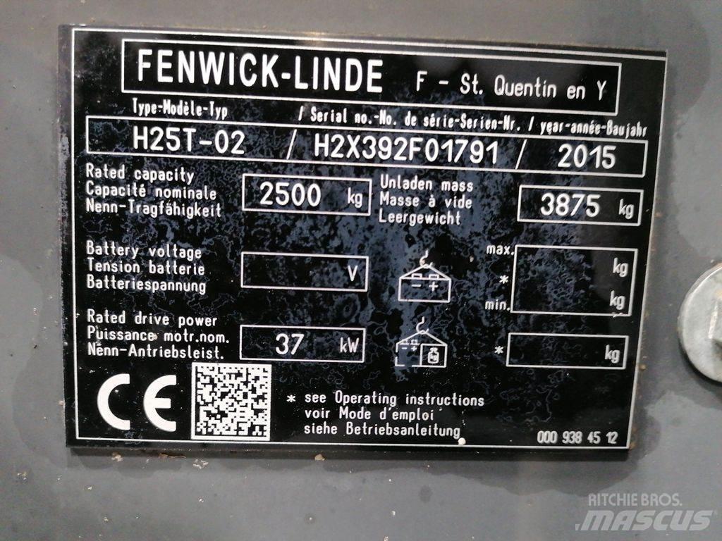 Linde H25T-02 LPG heftrucks