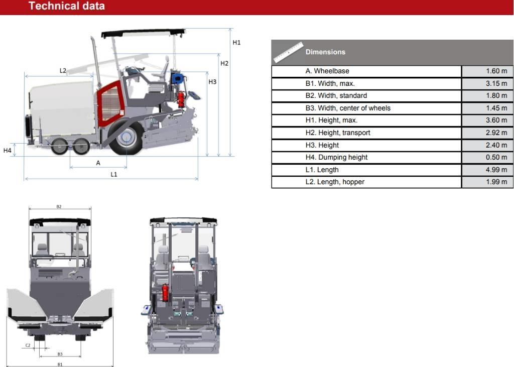 Dynapac SD 1800 W Asfaltafwerkmachines