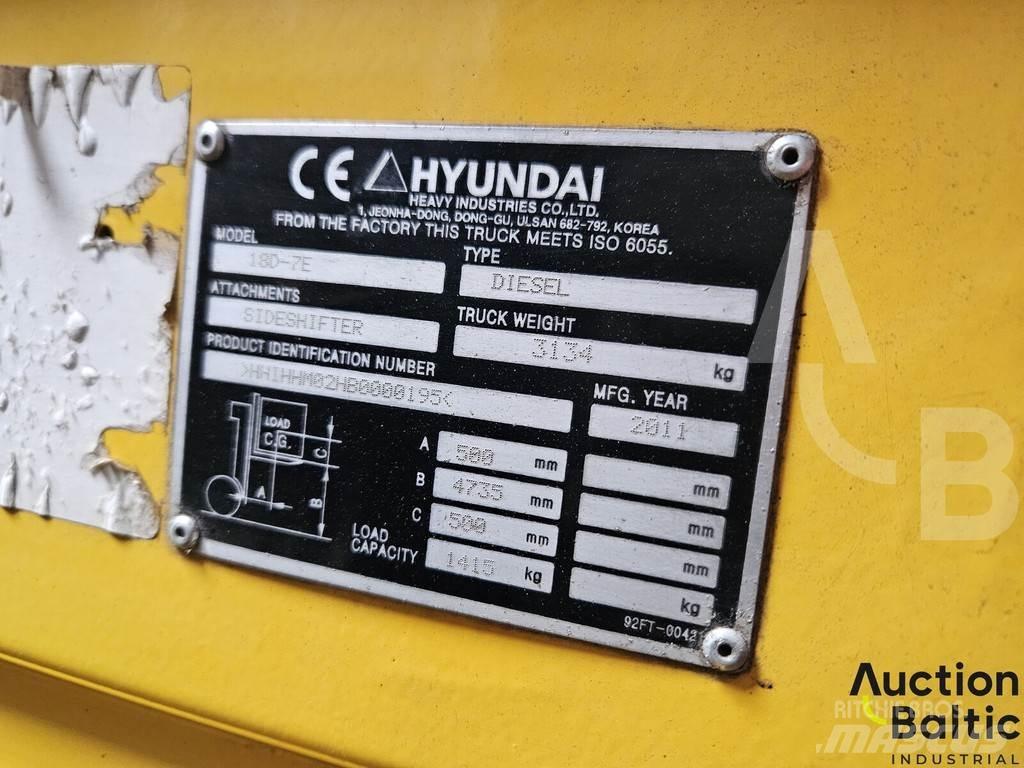 Hyundai 18D-7E Diesel heftrucks