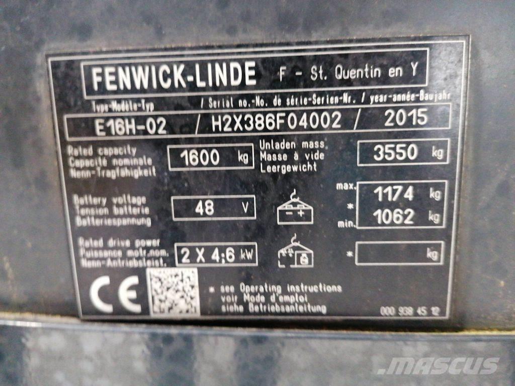 Linde E16H-02 Elektrische heftrucks