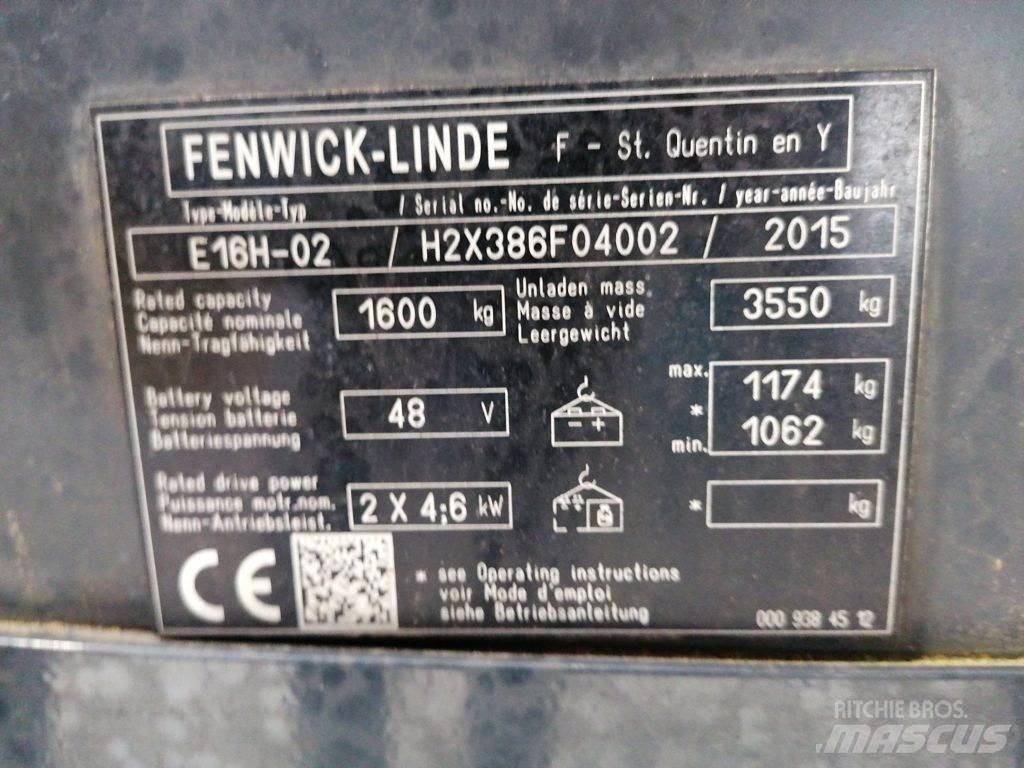 Linde E16H-02 Elektrische heftrucks