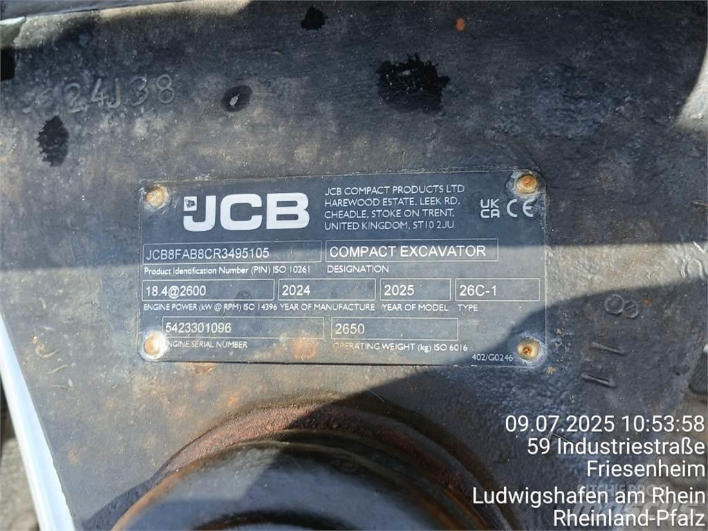 JCB 26C-1 Minigraafmachines < 7t