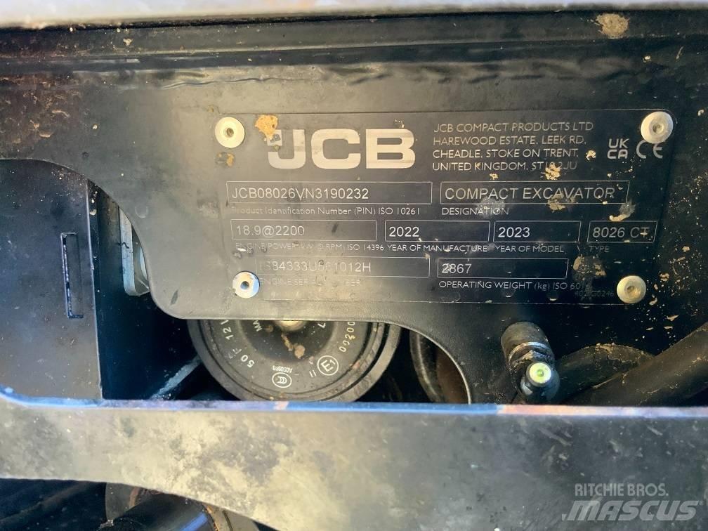 JCB 8026 CTS Minigraafmachines < 7t