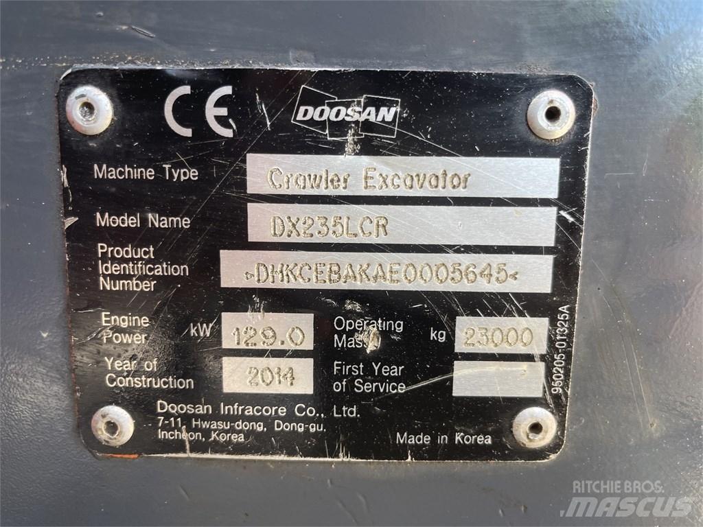 Doosan DX 235 LCR Rupsgraafmachines