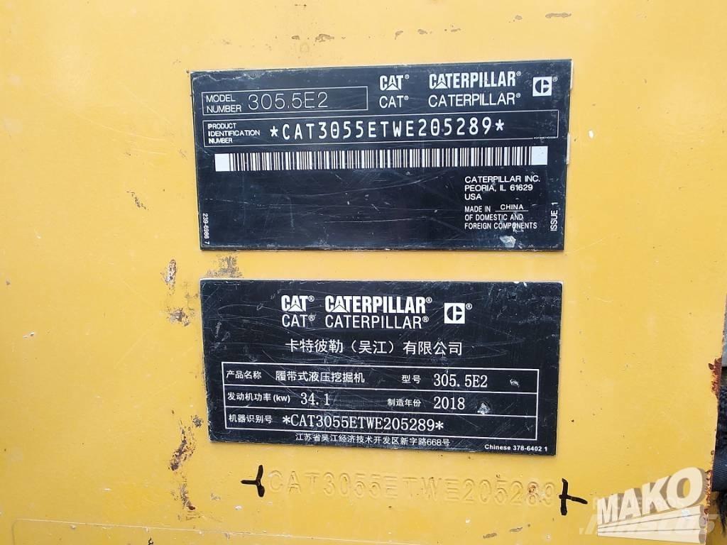 CAT 305.5 E2 Rupsgraafmachines