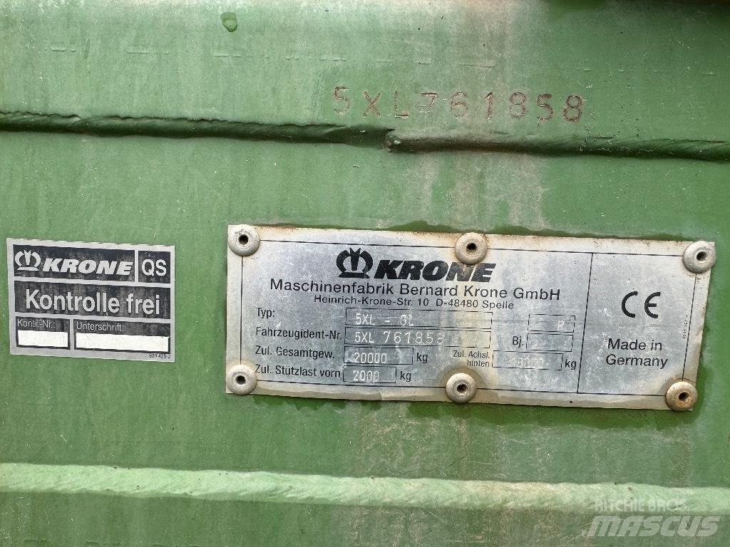 Krone 5 XL GL Opraapwagens