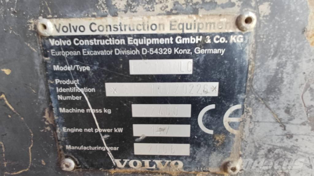 Volvo EC 210 B N LC Rupsgraafmachines
