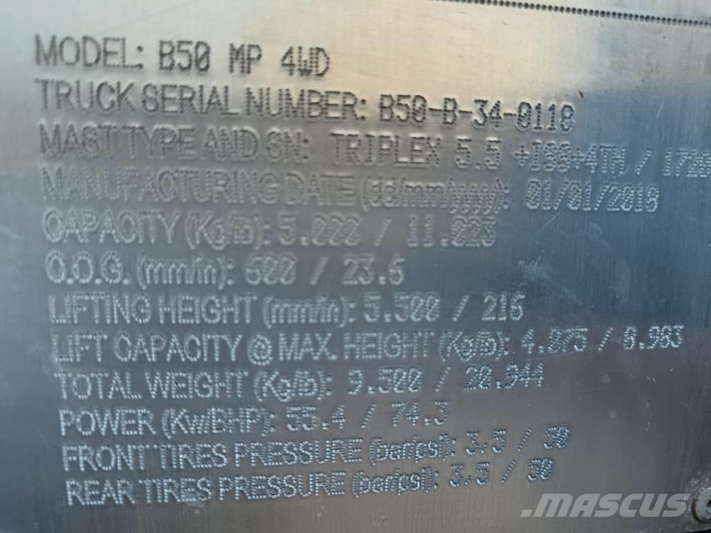 Bomaq B50 MP 4WD Diesel heftrucks