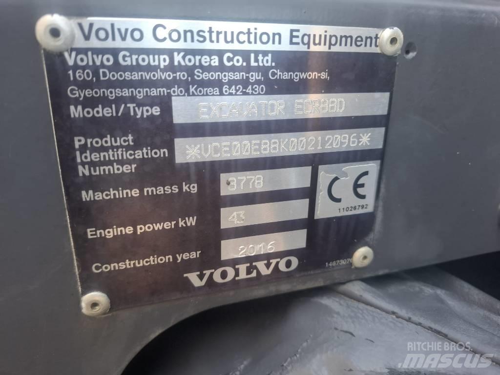 Volvo ECR 88 D Midigraafmachines 7t - 12t