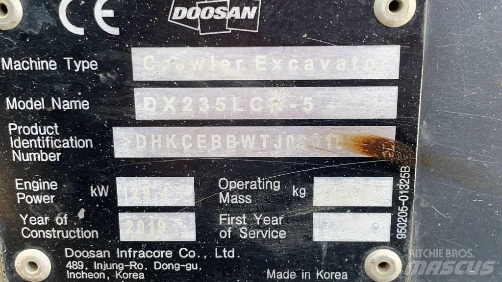 Doosan DX 235 LCR-5 Rupsgraafmachines