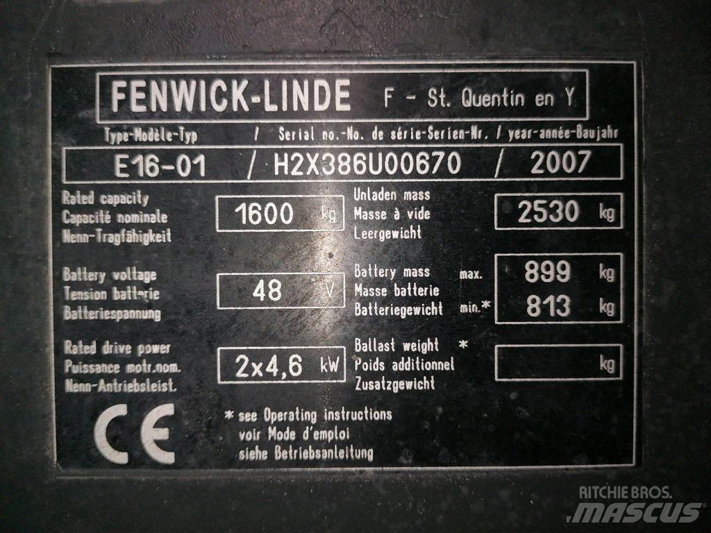 Linde E16-01 Elektrische heftrucks