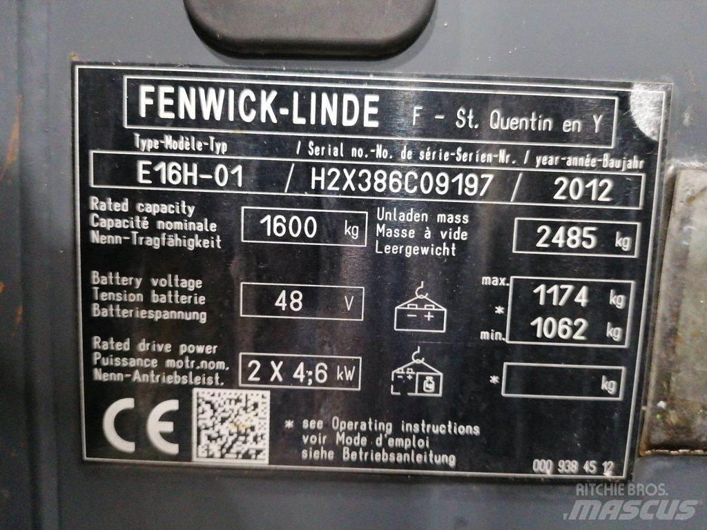 Linde E16H-01 Elektrische heftrucks