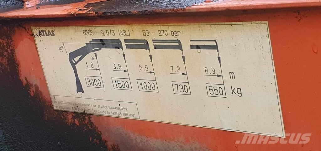 Iveco ML 75 E Vlakke laadvloer met kraan