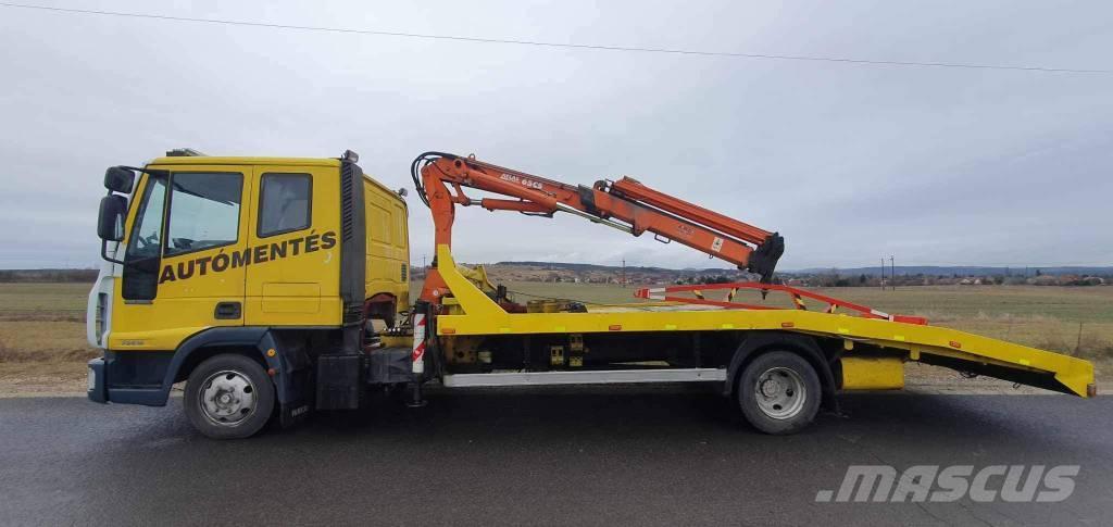 Iveco ML 75 E Vlakke laadvloer met kraan