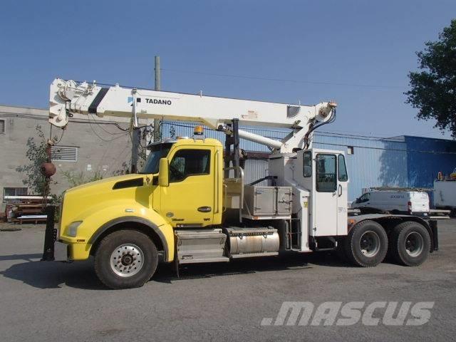 Kenworth T 880 Vlakke laadvloer met kraan
