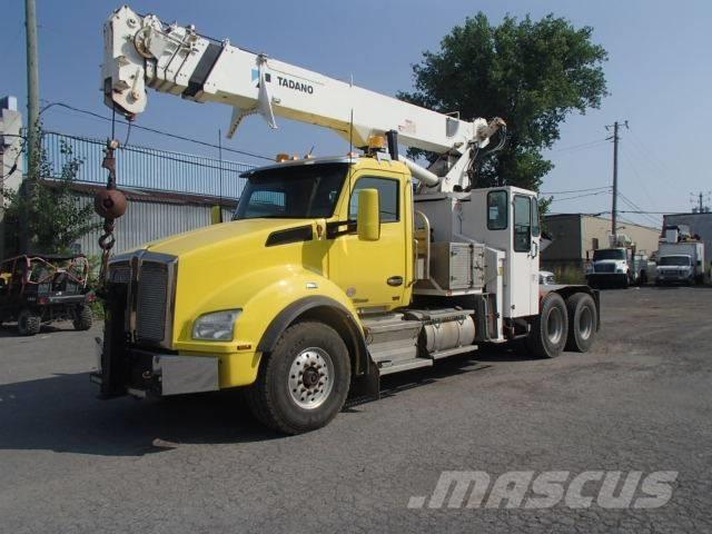 Kenworth T 880 Vlakke laadvloer met kraan