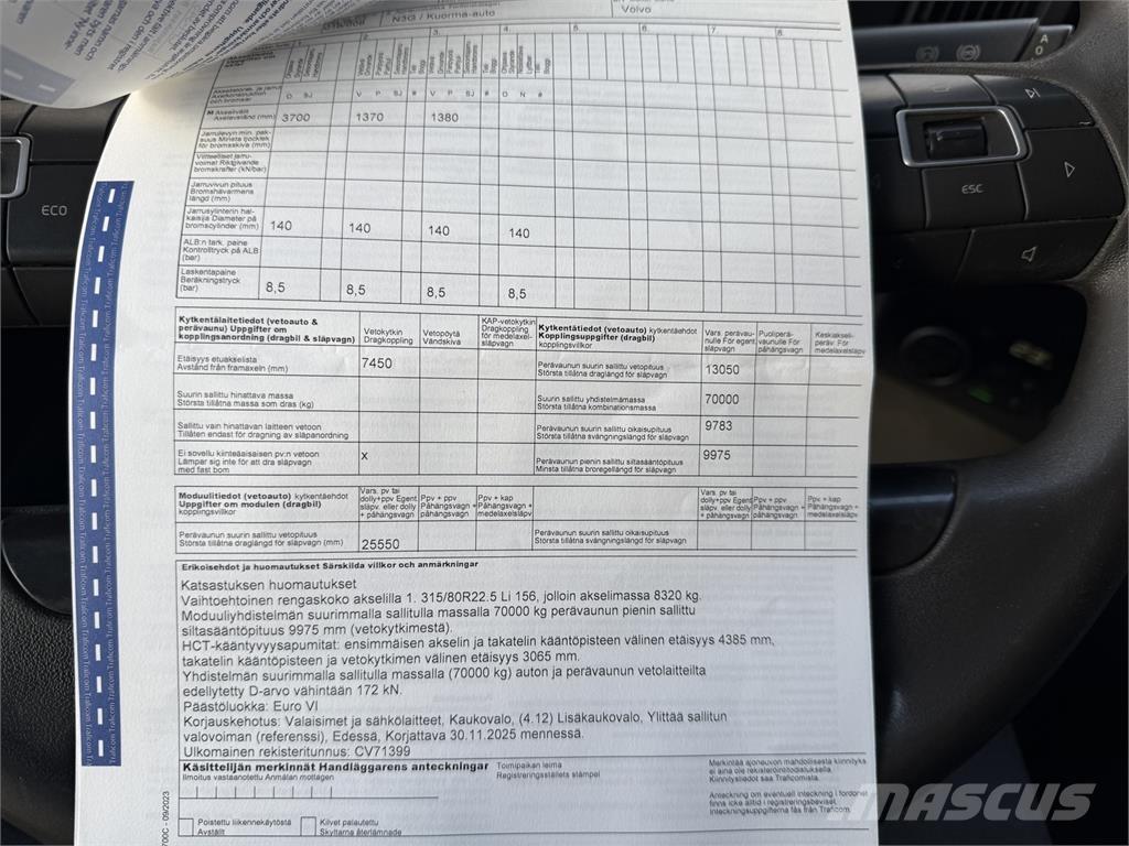 Volvo FMX 500 8X4 Vrachtwagen met containersysteem