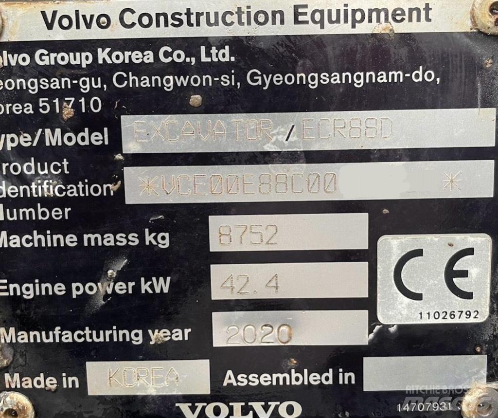 Volvo ECR 88 D Pro Midigraafmachines 7t - 12t