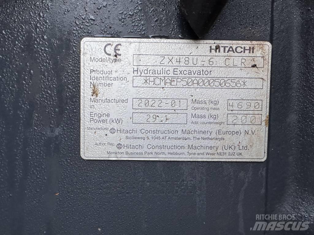 Hitachi ZX 48 U-6 Minigraafmachines < 7t