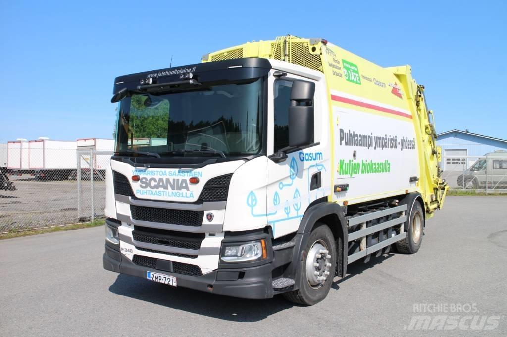Scania P 340 A Gesloten opbouw