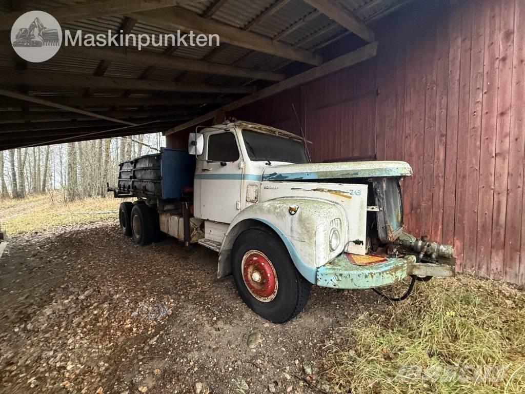 Scania LS 76 kranbil Vlakke laadvloer met kraan