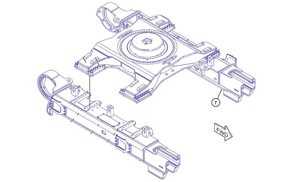 CAT 390 F L Chassis en ophanging