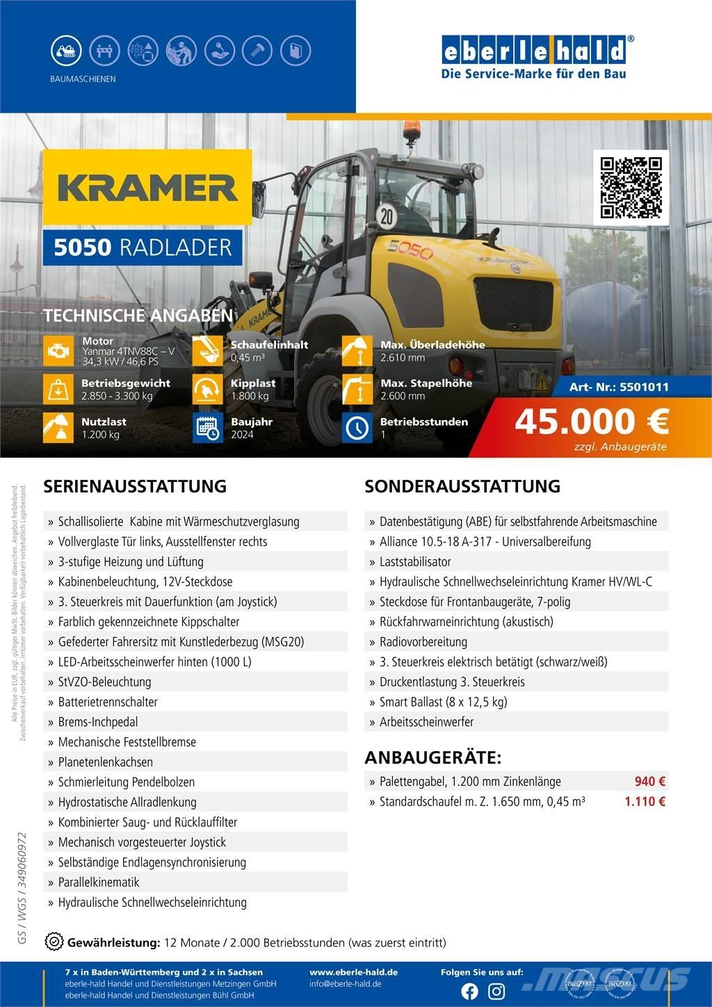Kramer 5050 Wielladers