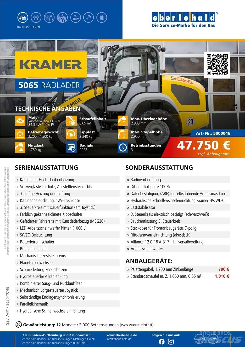 Kramer 5065 Wielladers
