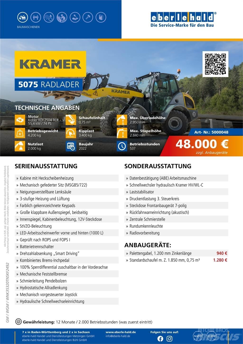 Kramer 5075 Wielladers