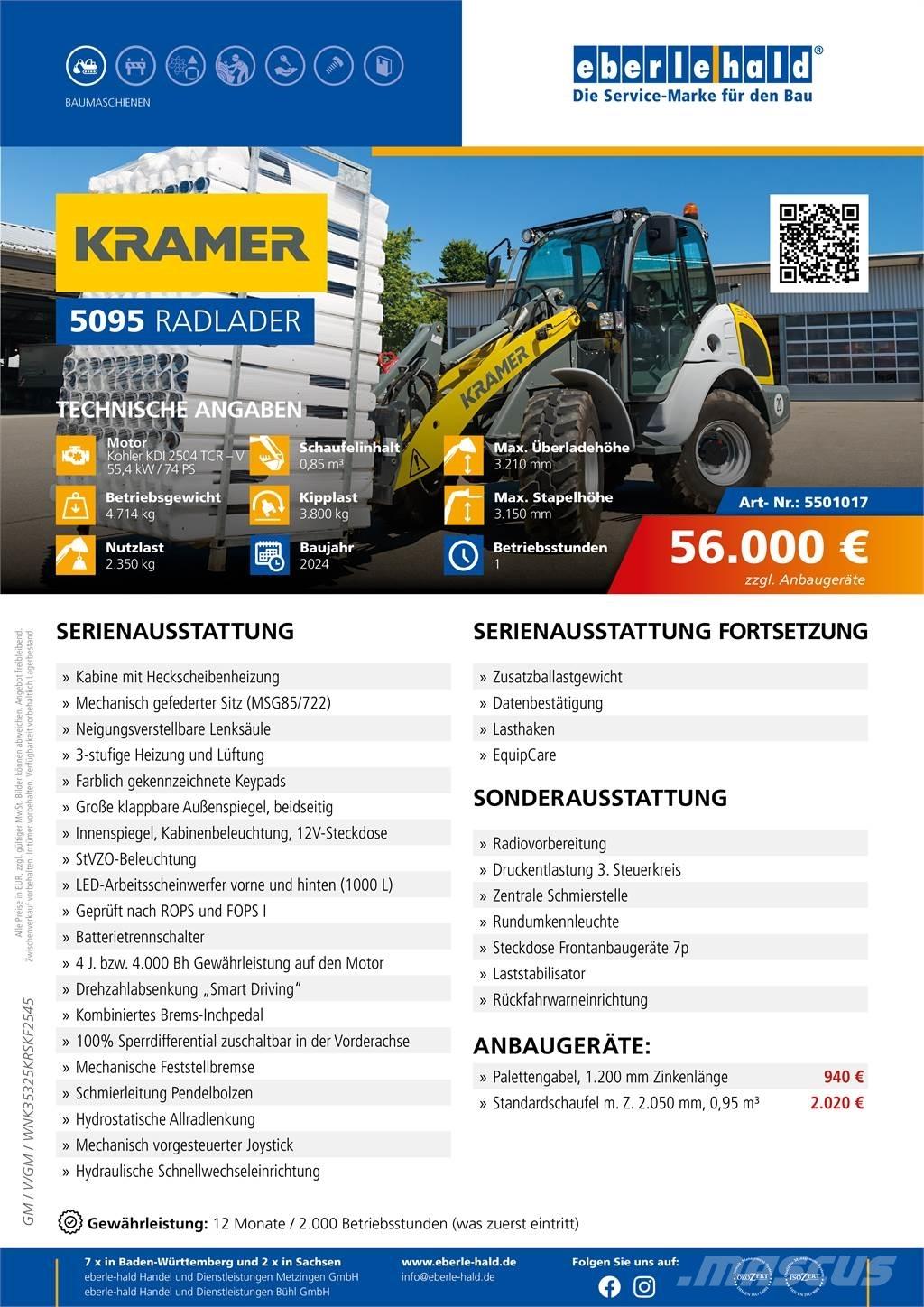 Kramer 5095 Wielladers