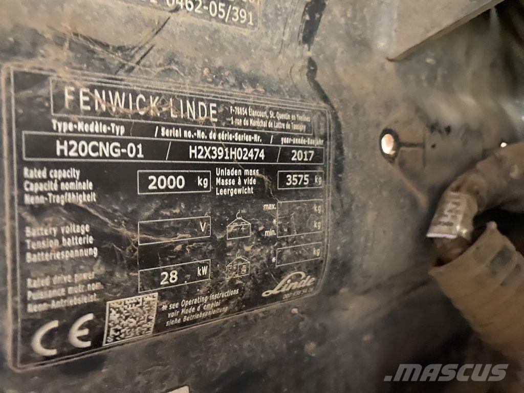 Linde H20T-02 LPG heftrucks
