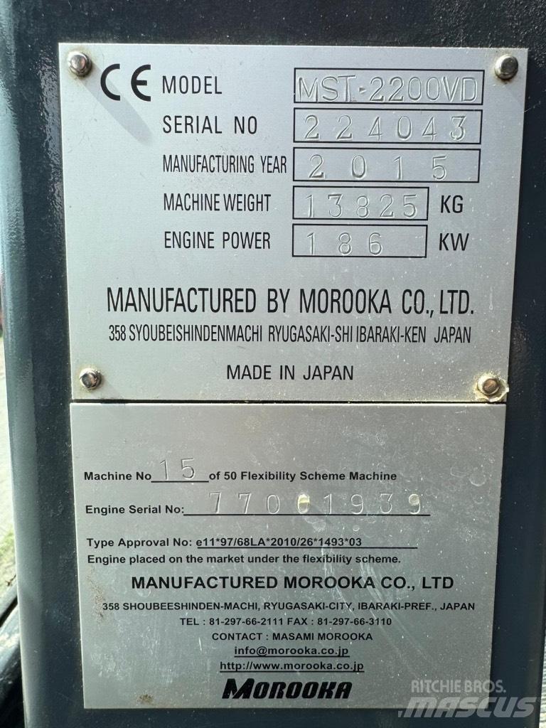 Morooka MST 2200 V D Rupsdumpers