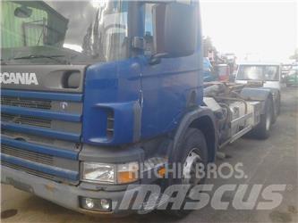 Scania p 124-420 Containertrucks met kabelsysteem