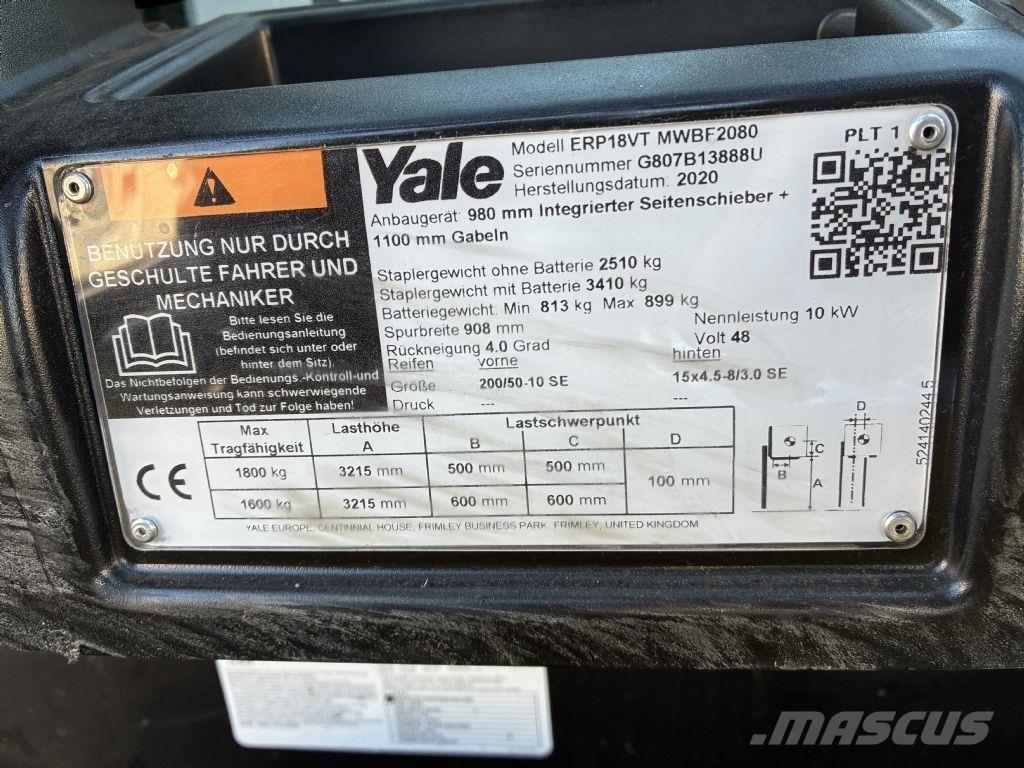 Yale ERP 18VT Elektrische heftrucks