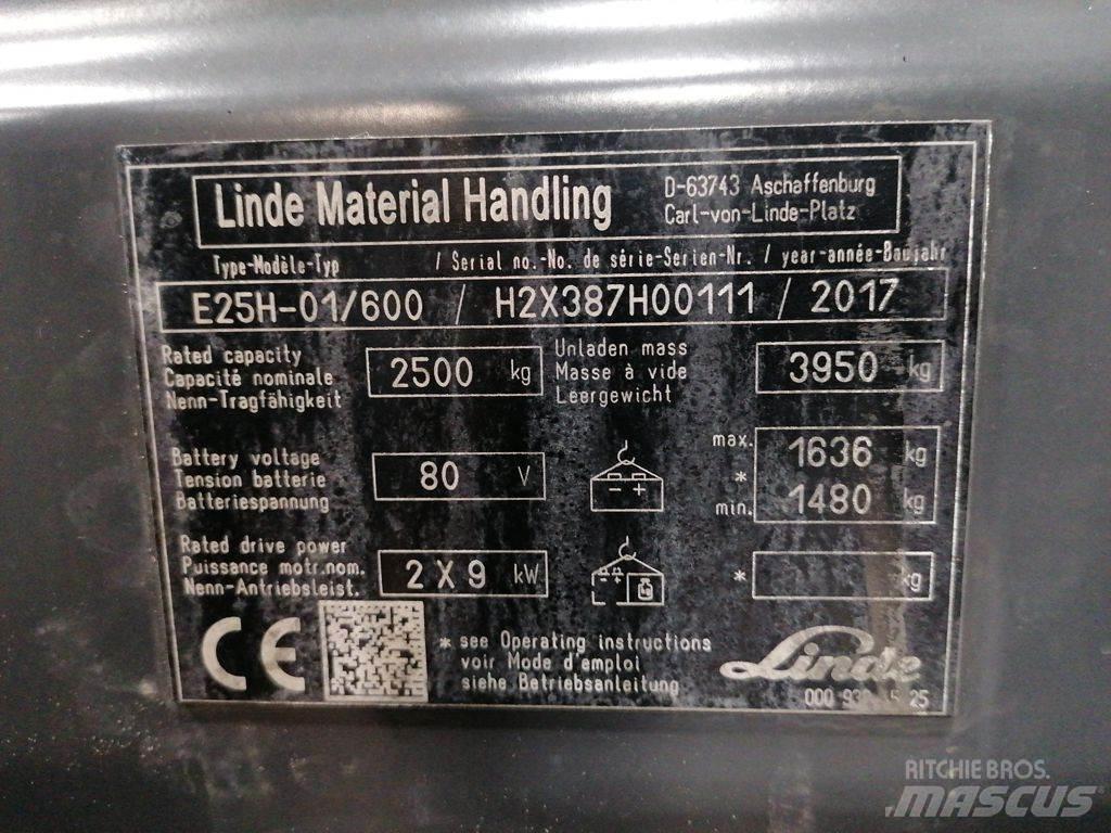 Linde E25H-01/600 Elektrische heftrucks